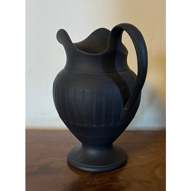 Antique Early 19th Century George III Shorthose & Co. Black Basalt Ewer or Pitcher For Sale - Image 4 of 10