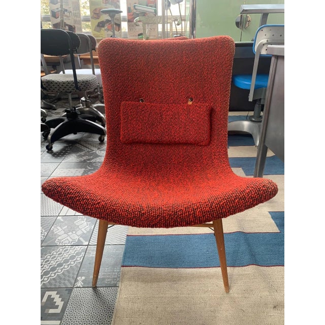 Red Armchairs in the style of Miroslav Navratil, Set of 2 For Sale - Image 4 of 4