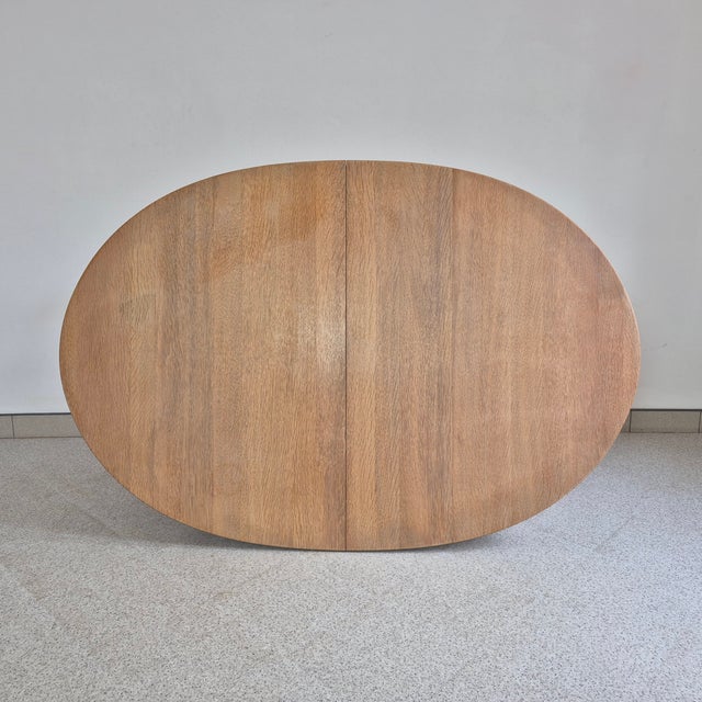 Brown Oak Dining Table from Henning Kjærnulf, 1970s For Sale - Image 8 of 11