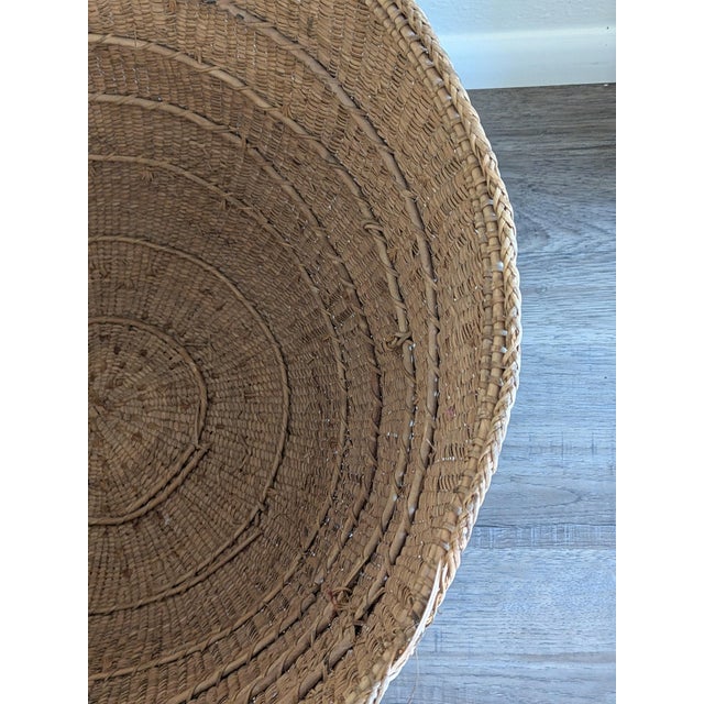 Brown Vintage Yanomami Rainforest Tribe Gathering Basket For Sale - Image 8 of 10