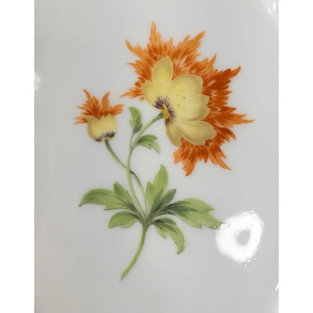 Traditional 19th Century German Meissen Floral Decorated Bowl For Sale - Image 3 of 11