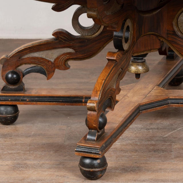 19th Century Swedish Pine Drop Leaf Pedestal Dining Table For Sale - Image 16 of 17