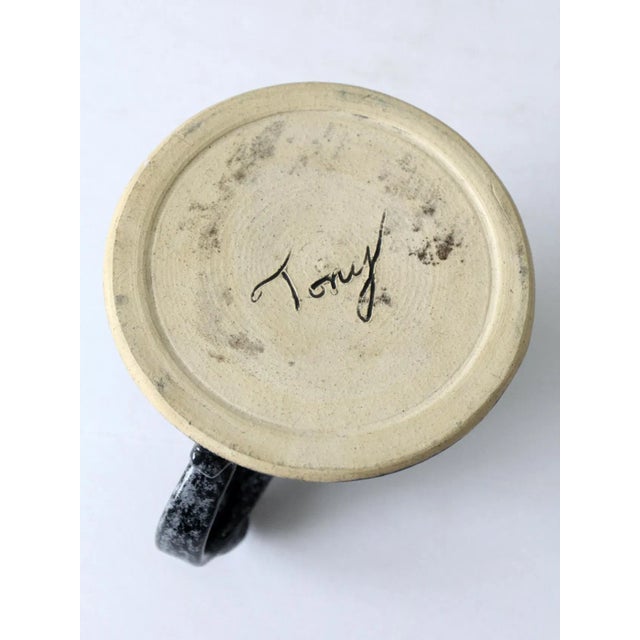 Vintage Studio Pottery Mug For Sale - Image 9 of 11