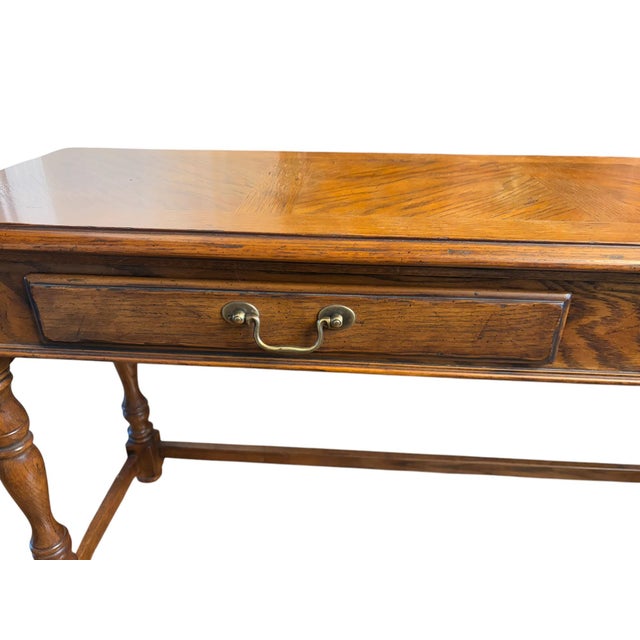 Drexel Chatham Oaks Console Sofa Table For Sale In Indianapolis - Image 6 of 11