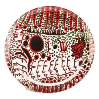 Yayoi Kusama Fine Bone China Plate For Sale