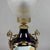 Metal Antique French Table Lamp in Porcelain, Brass and Satin Glass For Sale - Image 7 of 15