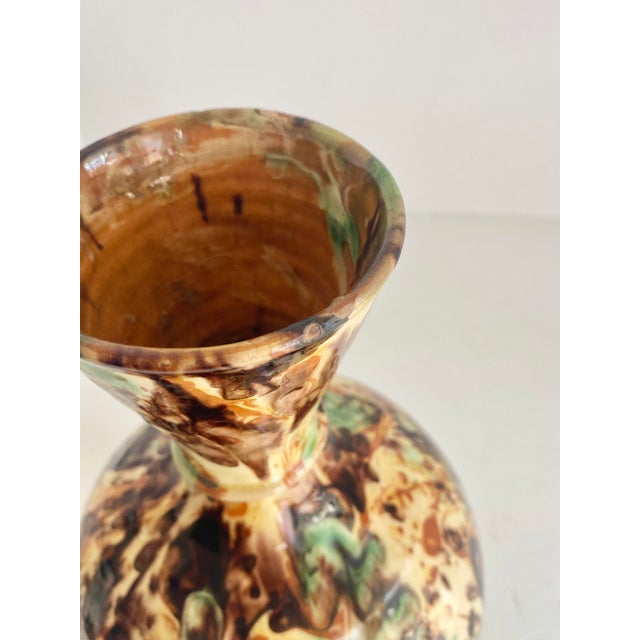 Mid 20th Century Vintage French Jaspé Wine Carafe For Sale - Image 12 of 12