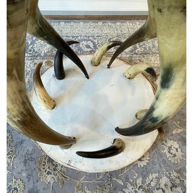 Mid 19th Century Victorian Texas Long Horn Accent Table, 19thC For Sale - Image 5 of 8