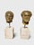 An impressive pair of large sculptural heads depicting Roman emperors, made in Italy during the 1950s and executed in...