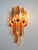 Vintage Murano Wall Sconce with Quadriedri Amber and Trasparent Prism, 1990, Set of 2 For Sale - Image 4 of 13