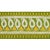 Sample - Schumacher Paisley Embroidered Tape in Green & Yellow For Sale