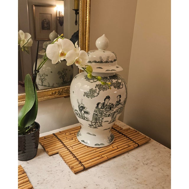 Pair of Vintage Bamboo Place Mats For Sale In Charlotte - Image 6 of 18