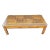 Late 20th Century Oak Parquetry Top Coffee Table on Casters For Sale