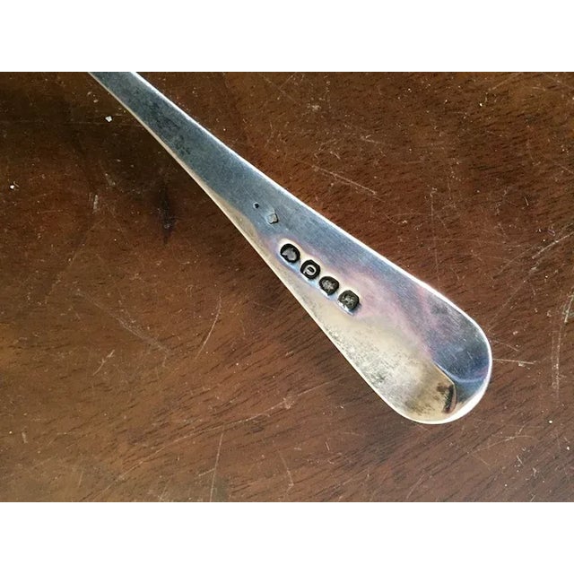 Metal Antique Early 19th Century English Georgian Silver Ladle For Sale - Image 7 of 10