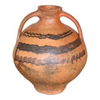 18th Century Bridal Jug Red Picher "Cantaro" From Calanda, Spain Terracotta Vase For Sale
