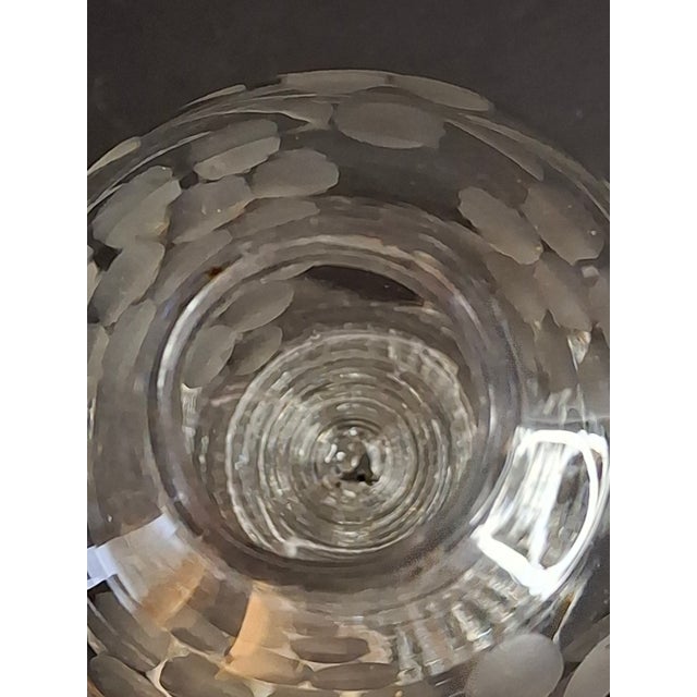 Rare Antique Boston & Sandwich Engraved Glass Whale Oil Lamp "Patent" Cork Burner c.1835 For Sale - Image 14 of 18