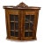 Vintage 2 Door Solid Walnut Small Wall Cabinet. For Sale