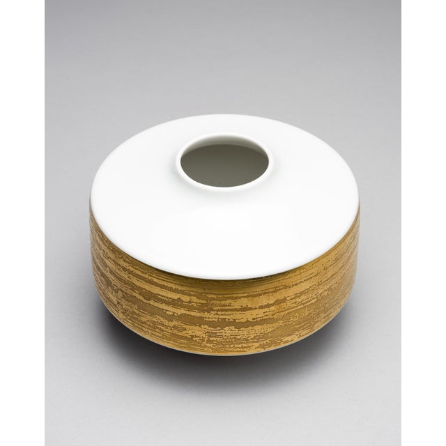 White and Gilt Porcelain Vases by Heinrich Selb, Germany, 1960s, Set of 2 For Sale - Image 16 of 18