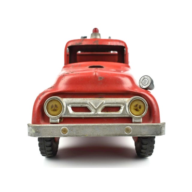 Mid 20th Century Vintage Mid 20th Century Metal Tonka Pumper Fire Truck Toy Model Figurine Usa For Sale - Image 5 of 13
