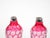 Val Saint Lambert Pink Glass Bottles With Diamond-Cut & Etched Decoration For Sale - Image 9 of 12