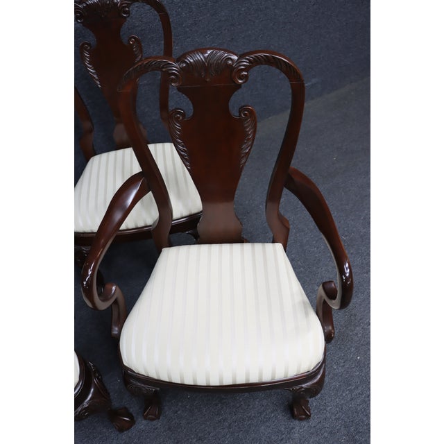 2000 - 2009 Harden Charleston Collection Cherry Georgian Claw-and-Ball Dining Chairs – Set of 6 For Sale - Image 5 of 17