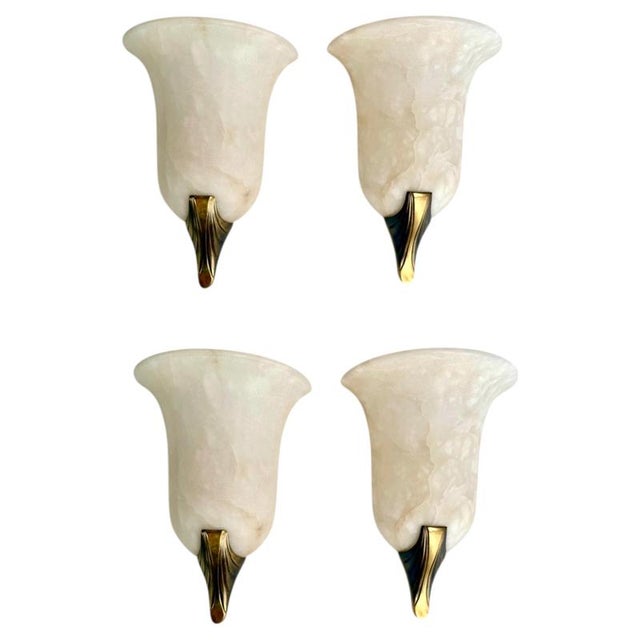 Vintage Art Deco Wall Lights, 1970, Set of 4 For Sale - Image 9 of 9