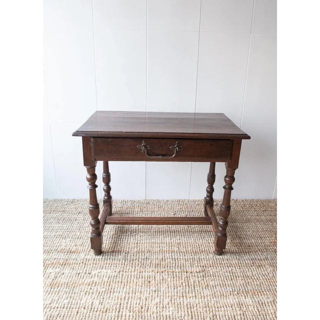 It is an original piece of the 19th century It is stable and resistant. It does not limp. The drawer opens and closes...