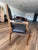 Vintage 1989 Château D’Ax Italian Black Leather Louis XV Armchair For Sale - Image 9 of 10