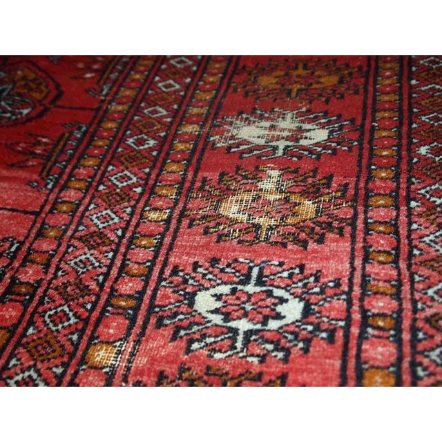 Textile 1960s Handmade Vintage Pakistani Tekke Rug For Sale - Image 7 of 12