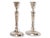 Georgian Silver-Plate Candlesticks, Pair For Sale - Image 4 of 5