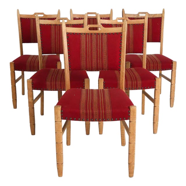 Set 6 Danish Mid Century Modern Dining Chairs For Sale