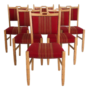 Set 6 Danish Mid Century Modern Dining Chairs