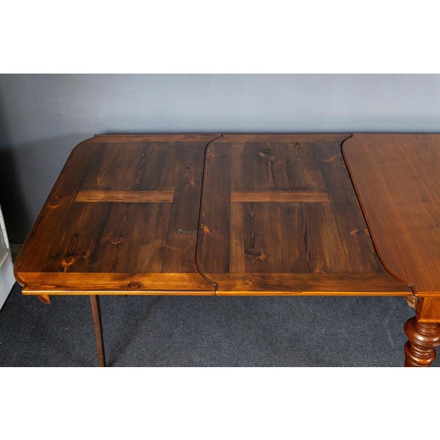 Vintage Brown Wood Table For Sale - Image 11 of 18