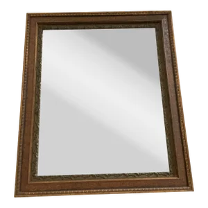Antique Ornate Wooden Rococo Frame With Mirror