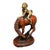 Gilt Bronze Monkey on Horse Figure - "Immediate Marquis" Statue For Sale