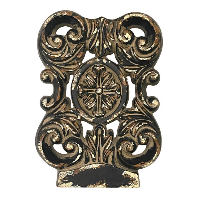 Distressed French Style Wall Art Emblem For Sale