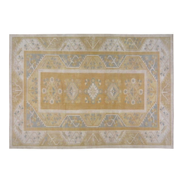 Vintage Turkish Anatolian Hand Knotted Wool Rug, 8'4"x12' For Sale