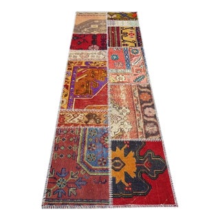 Vintage Oushak Amatolian Wool Runner For Sale