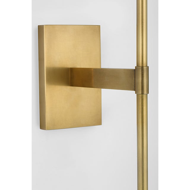 Waterford for Visual Comfort Signature Blaze 14" Sconce in Natural Brass with Clear Crystal For Sale - Image 11 of 14