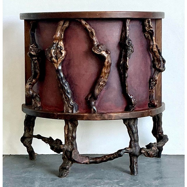 Wood Vintage French Heavy Vine Dry Bar For Sale - Image 7 of 12