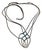 Early 20th Century Native American Navajo Liquid Silver Heishi Turquoise Necklace, Style after For Sale