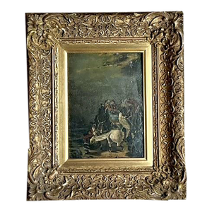 Vintage Boho Original Figurative Oil Painting on Canvas