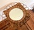 Boho Chic Vintage Rattan Sunburst Mirror | 21” Boho Coastal Wall Mirror For Sale - Image 3 of 11