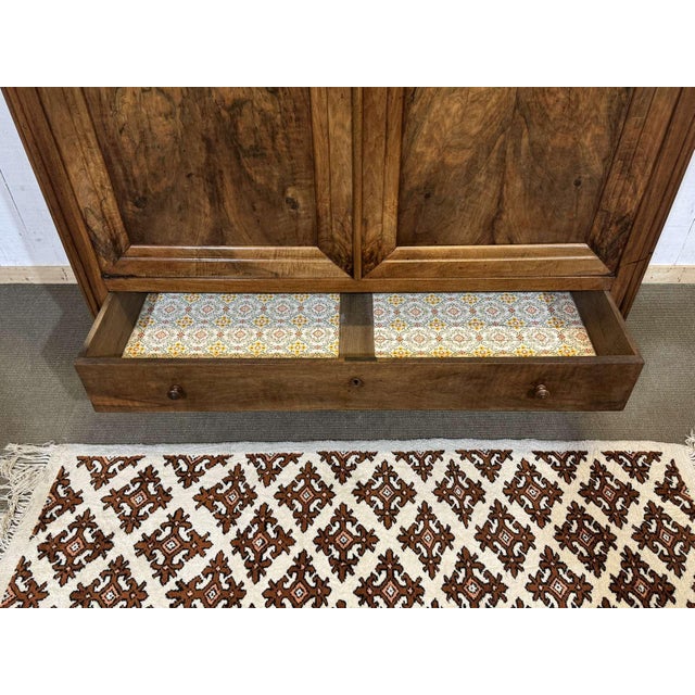 19th Century Walnut Wardrobe For Sale - Image 6 of 18