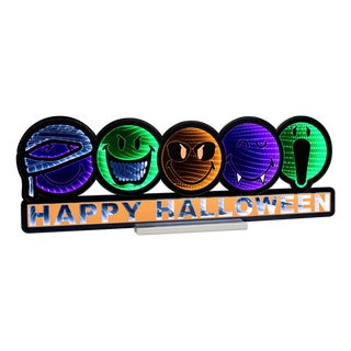Smiley World Happy Halloween Ekkolight 35"L For Sale
