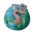 Chinese Chinese Oriental Ceramic Turquoise Green Peach Shape Display For Sale - Image 3 of 7