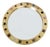 Modern Spanish Circular Brass Mirror with Semi Precious Stones For Sale