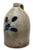 Beautiful Antique American Blue Flower Decorated 3 Gallon Size Stoneware Jug by E & L P Norton in Bennington Vermont For Sale In Boston - Image 6 of 18