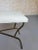 2020s Pair of Spanish Mid-Century Modern Style Gilt Iron Benches With X-Stretchers For Sale - Image 5 of 18