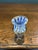 Murano Mid-20th Century Italian Murano Glass Slipper With Blue and White Zanfirico Ribbon Filigree For Sale - Image 4 of 11